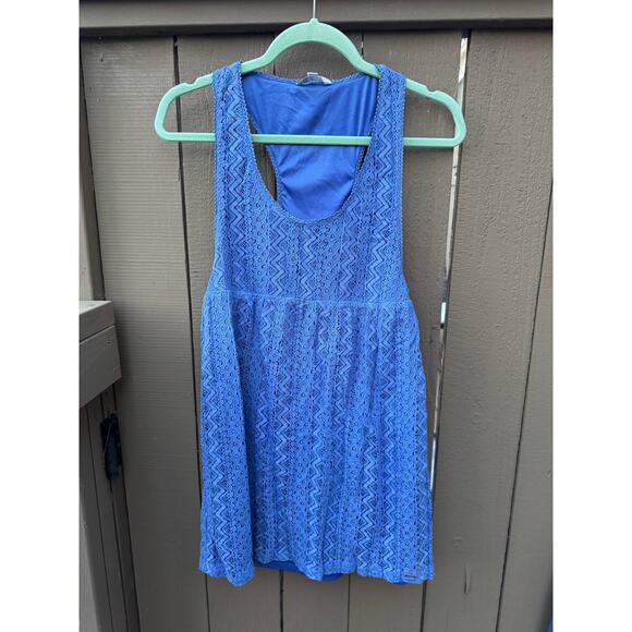 Periwinkle Blue Volcom Racerback Babydoll Dress, S - Picture 4 of 12